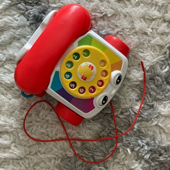 Fisher-Price Chatter phone Pull Toy Phone with Rotary Dial 📞 - Picture 3 of 4